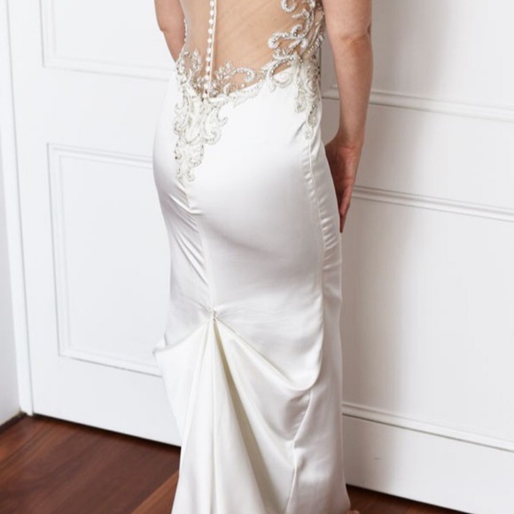 2018 Dimitrios 612 Wedding dress. Ivory. Size 6 - Picture 6 of 8